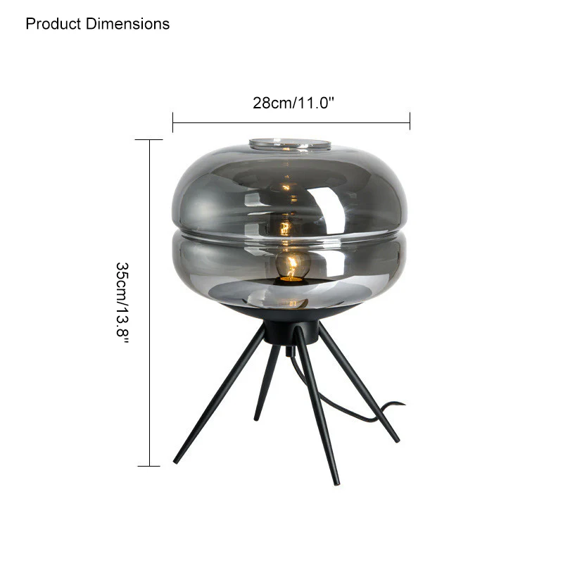WOMO Glass Dome Table Lamp-WM8022 - Image 16