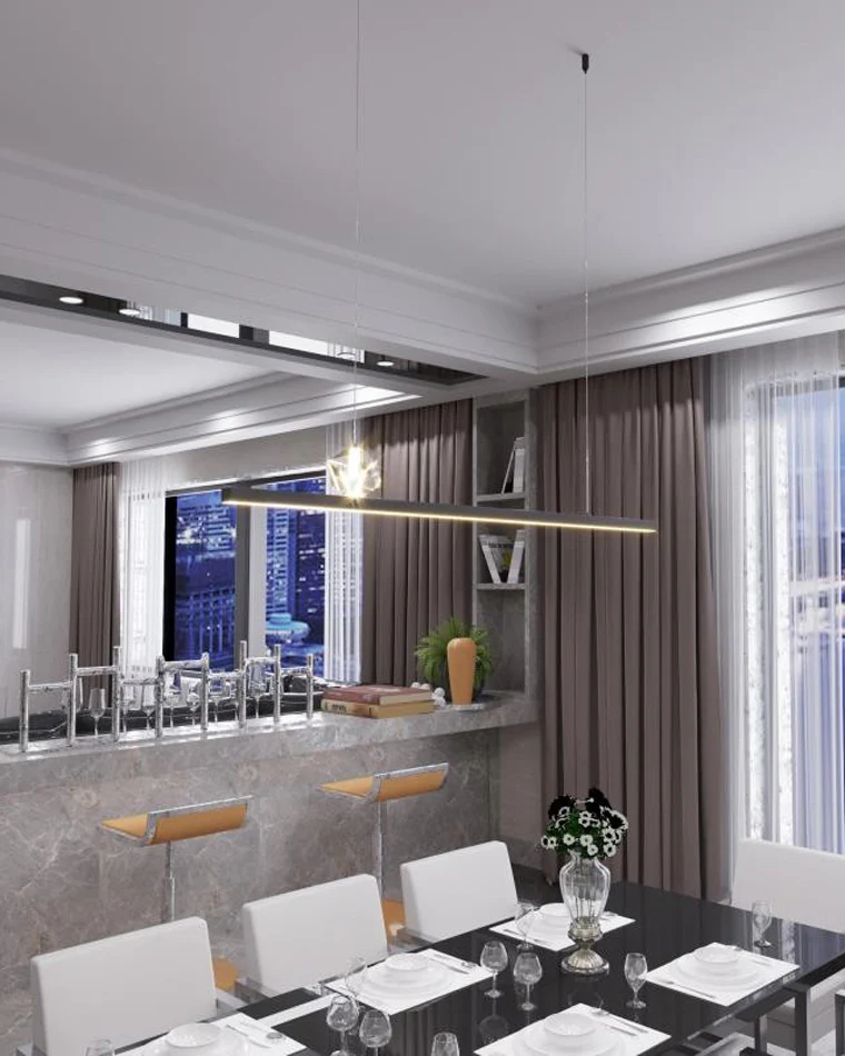 WOMO Linear Pendant Light-WM2027 - Image 7