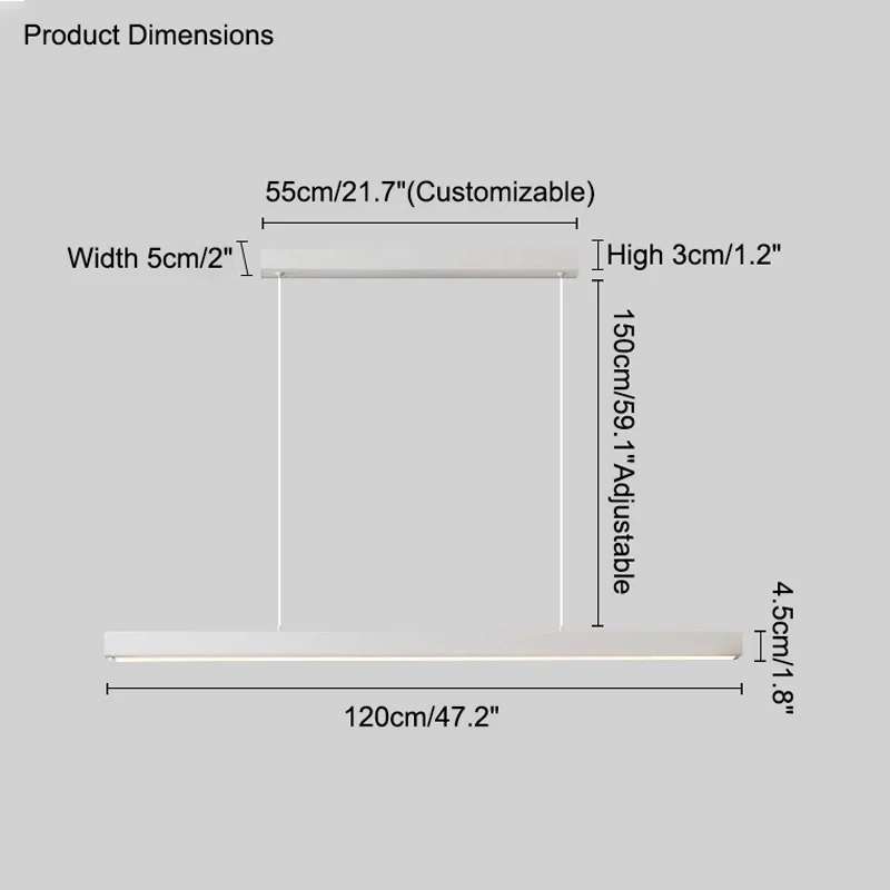 WOMO Linear Pendant Light-WM2010 - Image 55