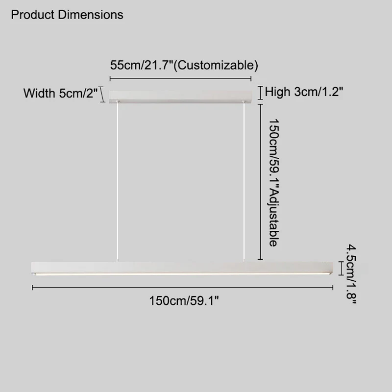 WOMO Linear Pendant Light-WM2010 - Image 57
