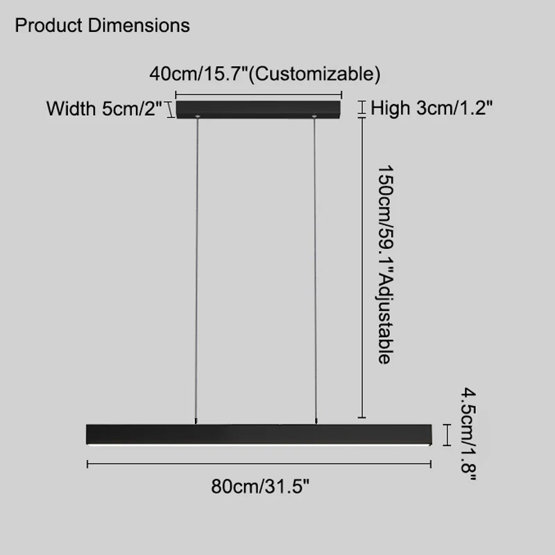 WOMO Linear Pendant Light-WM2010 - Image 61