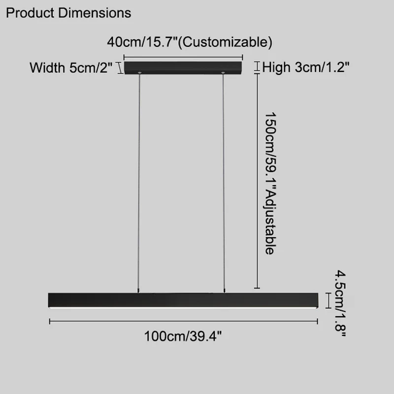 WOMO Linear Pendant Light-WM2010 - Image 63