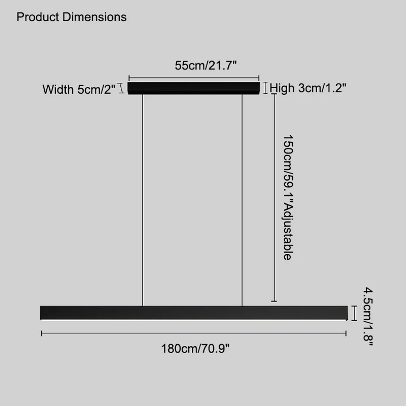 WOMO Linear Pendant Light-WM2010 - Image 69