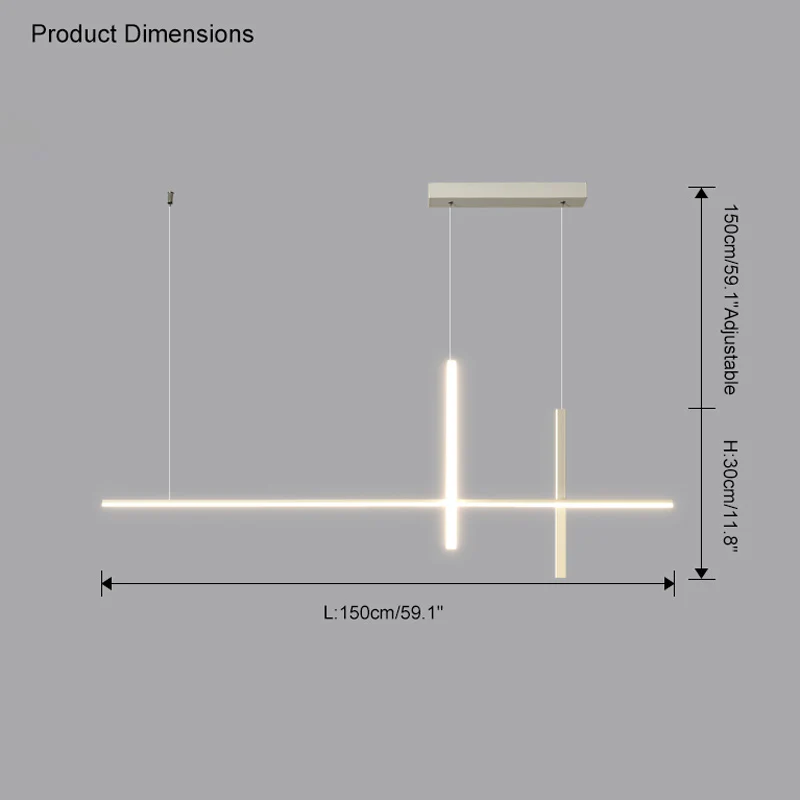 WOMO Unique Linear Pendant Light-WM2020 - Image 32