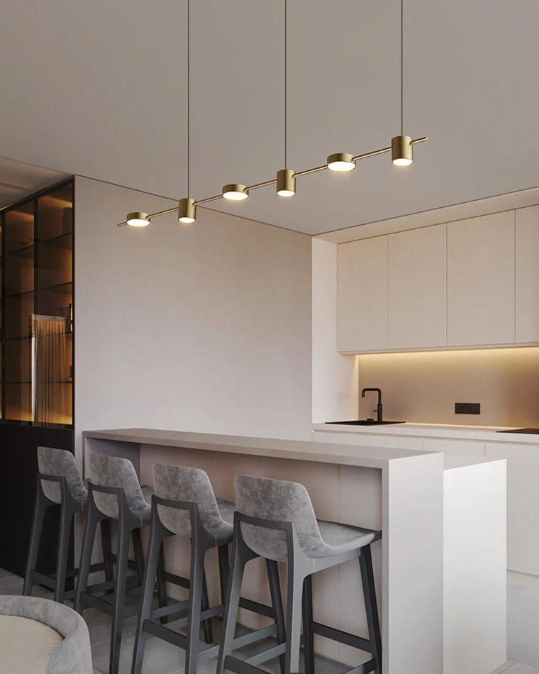 WOMO 6 Light Linear Chandelier-WM2048 - Image 4