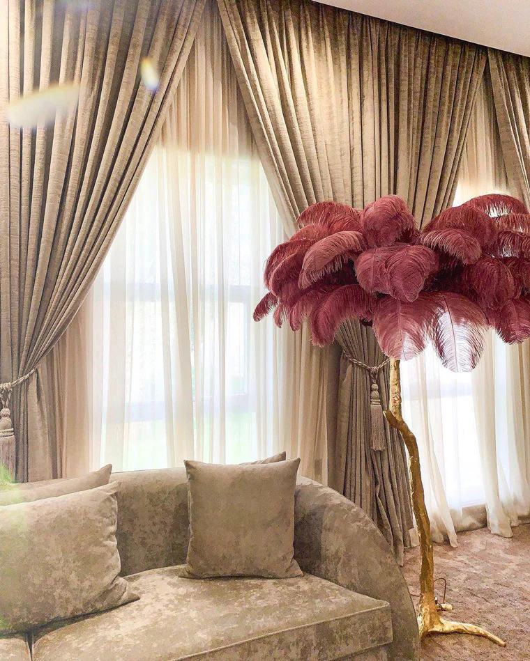 WOMO Feather Palm Tree Floor Lamp-WM7000 - Image 76