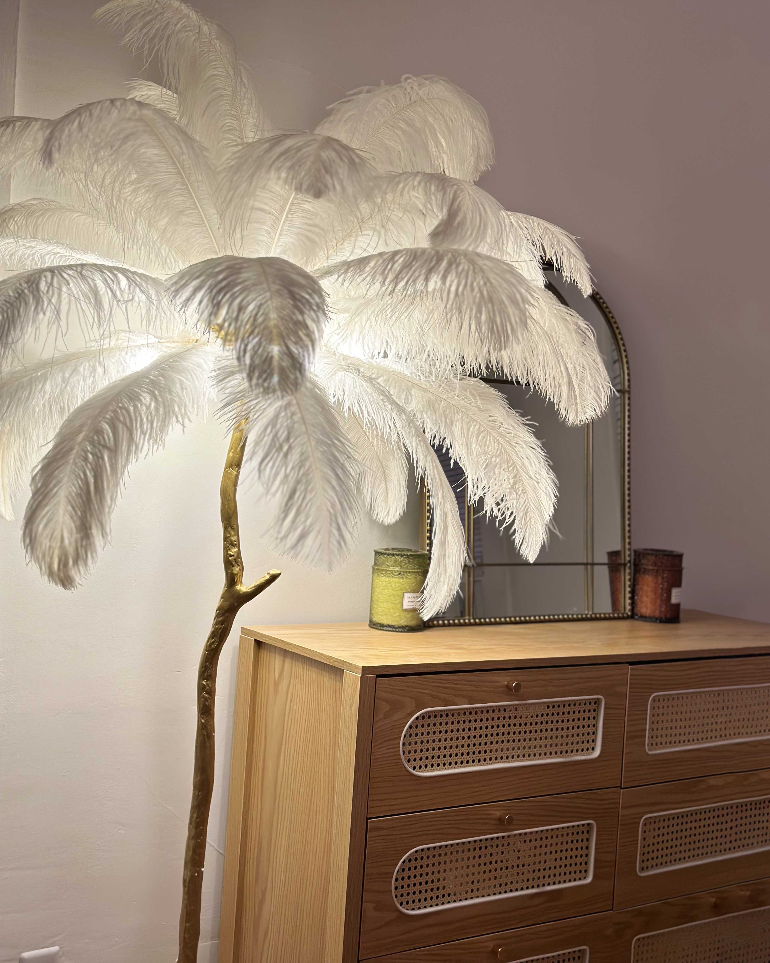 WOMO Feather Palm Tree Floor Lamp-WM7000 - Image 85