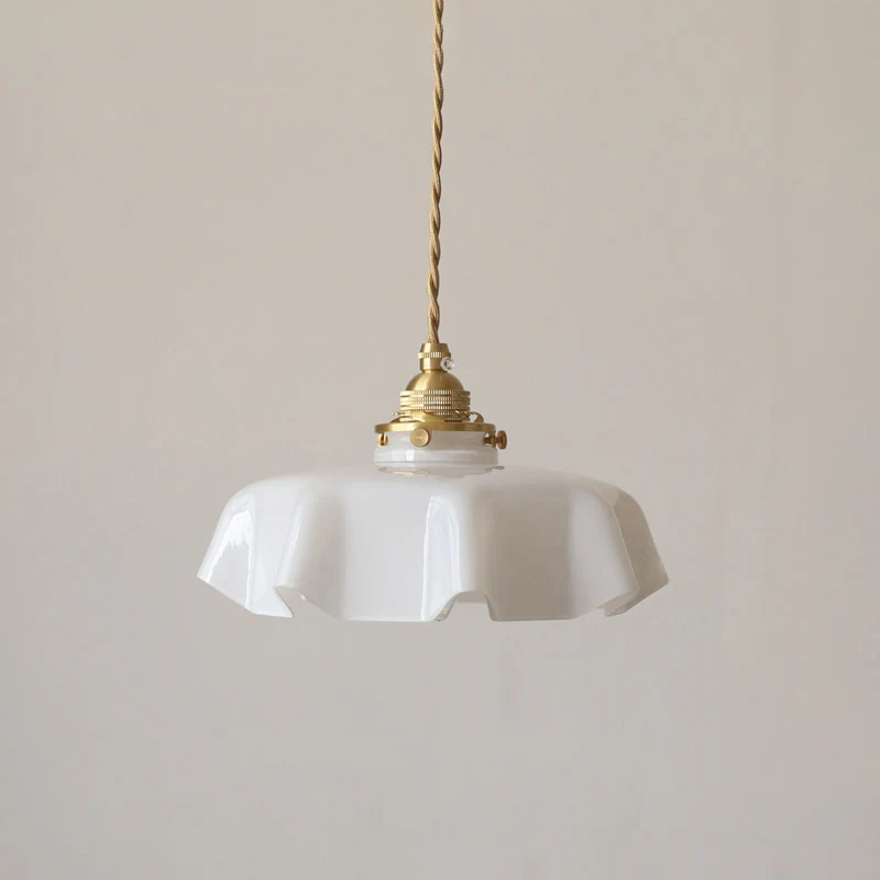 WOMO Retro Coloured/Pink Glass Pendant Light-WM2084 - Image 17