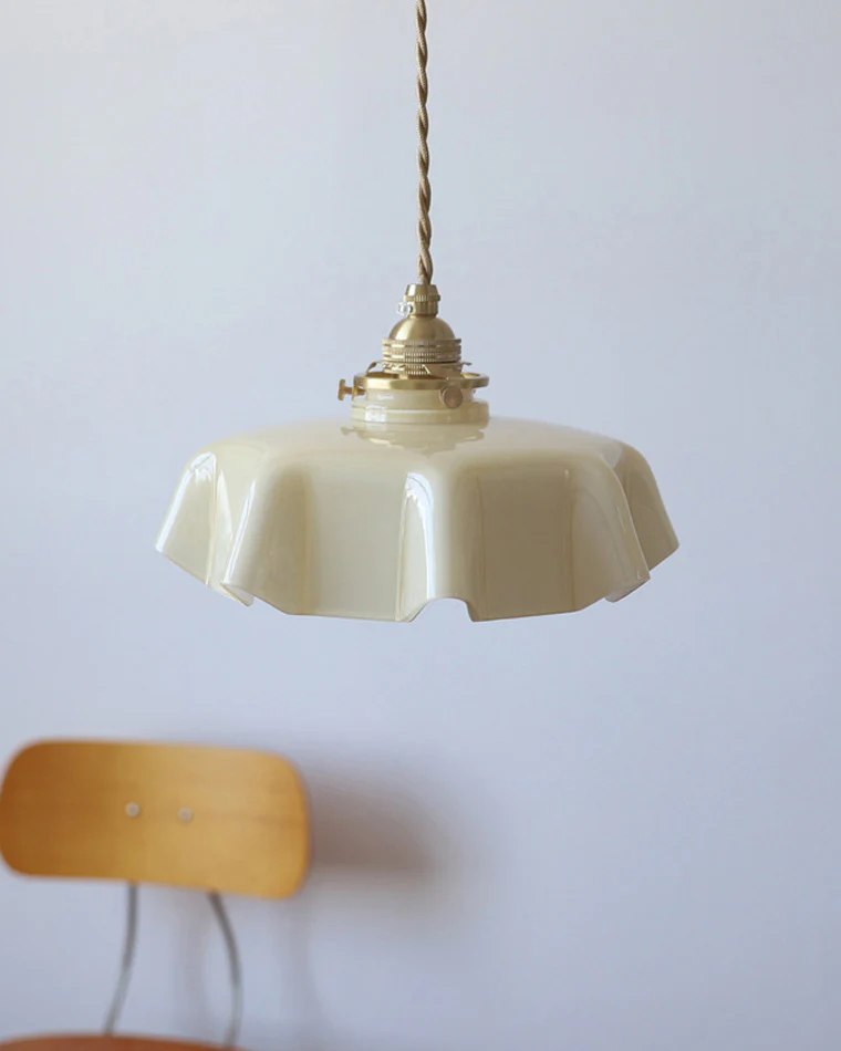 WOMO Retro Coloured/Pink Glass Pendant Light-WM2084 - Image 5