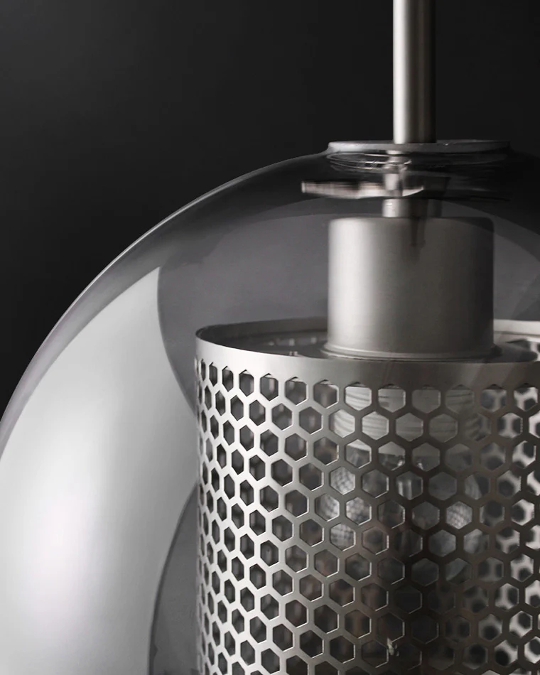 WOMO Elegant Round/Cylinder Glass Pendant Light-WM2095 - Image 16