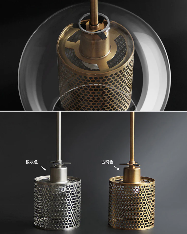 WOMO Elegant Round/Cylinder Glass Pendant Light-WM2095 - Image 18