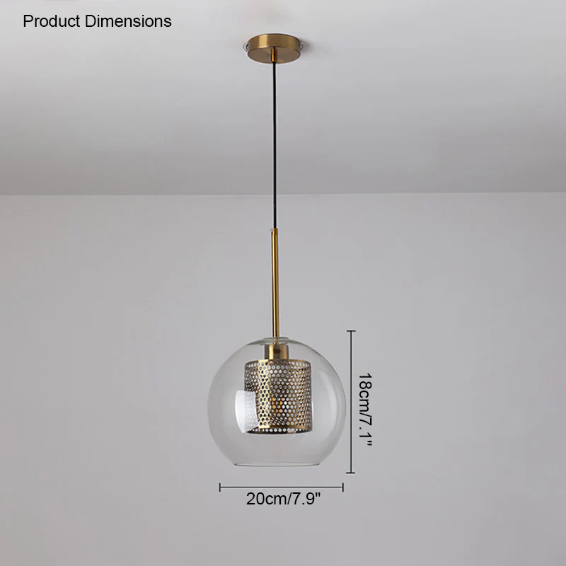 WOMO Elegant Round/Cylinder Glass Pendant Light-WM2095 - Image 22