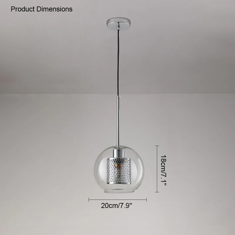 WOMO Elegant Round/Cylinder Glass Pendant Light-WM2095 - Image 24