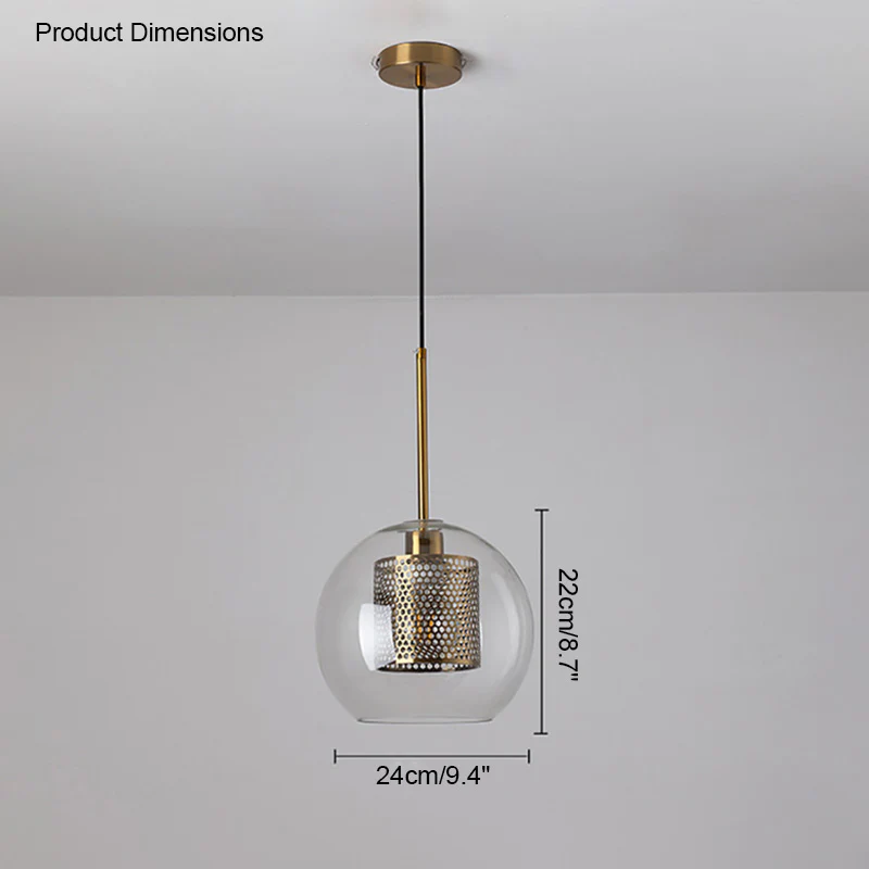 WOMO Elegant Round/Cylinder Glass Pendant Light-WM2095 - Image 26