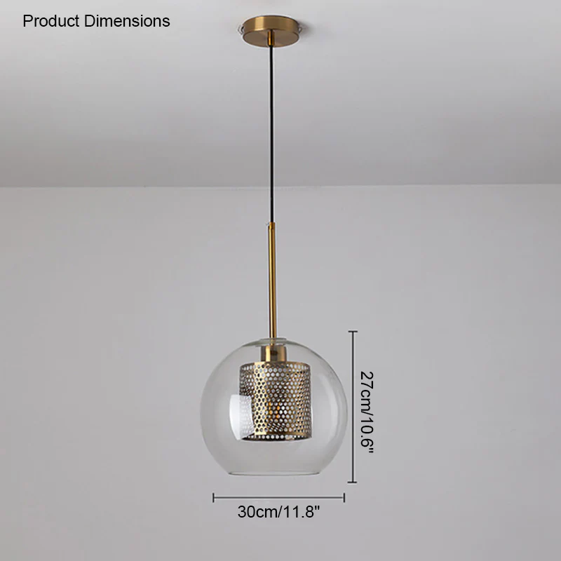 WOMO Elegant Round/Cylinder Glass Pendant Light-WM2095 - Image 30