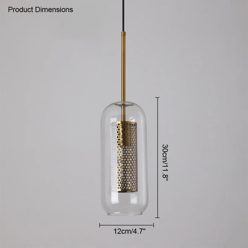 WOMO Elegant Round/Cylinder Glass Pendant Light-WM2095 - Image 34