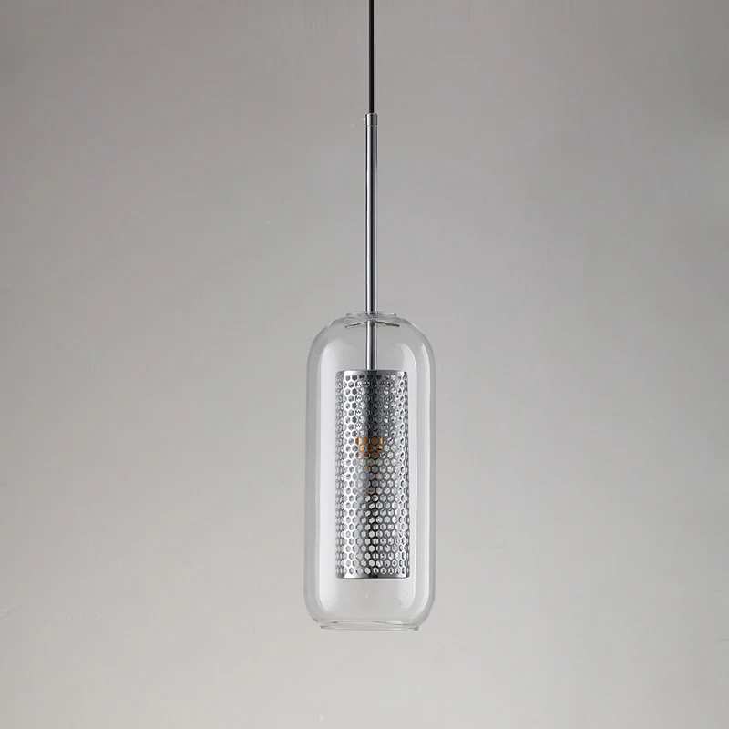 WOMO Elegant Round/Cylinder Glass Pendant Light-WM2095 - Image 35