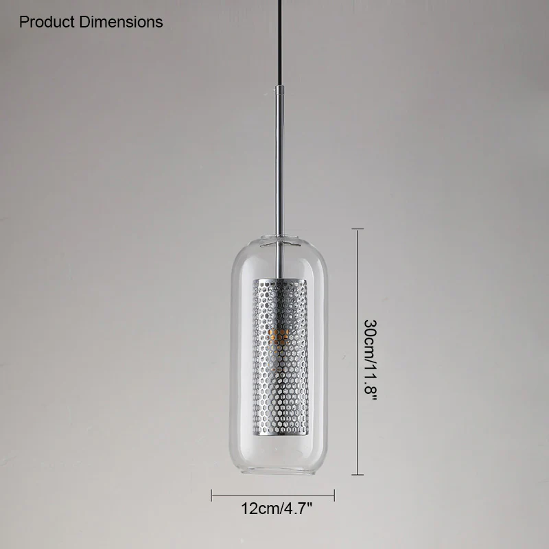 WOMO Elegant Round/Cylinder Glass Pendant Light-WM2095 - Image 36