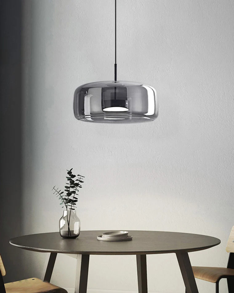 WOMO Drum Blown Glass Pendant Light-WM2145 - Image 10