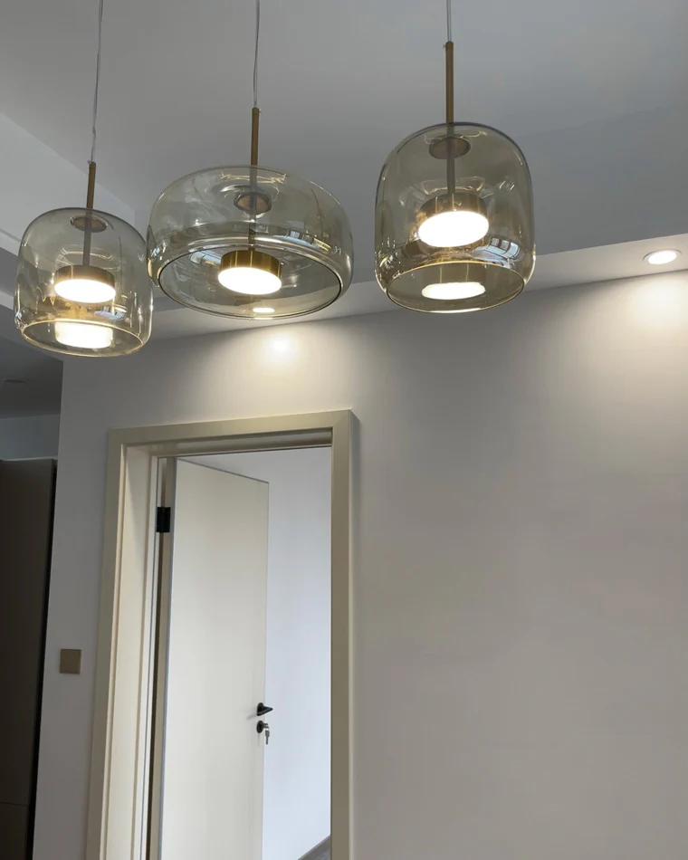 WOMO Drum Blown Glass Pendant Light-WM2145 - Image 20