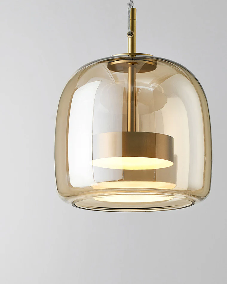 WOMO Drum Blown Glass Pendant Light-WM2145 - Image 31