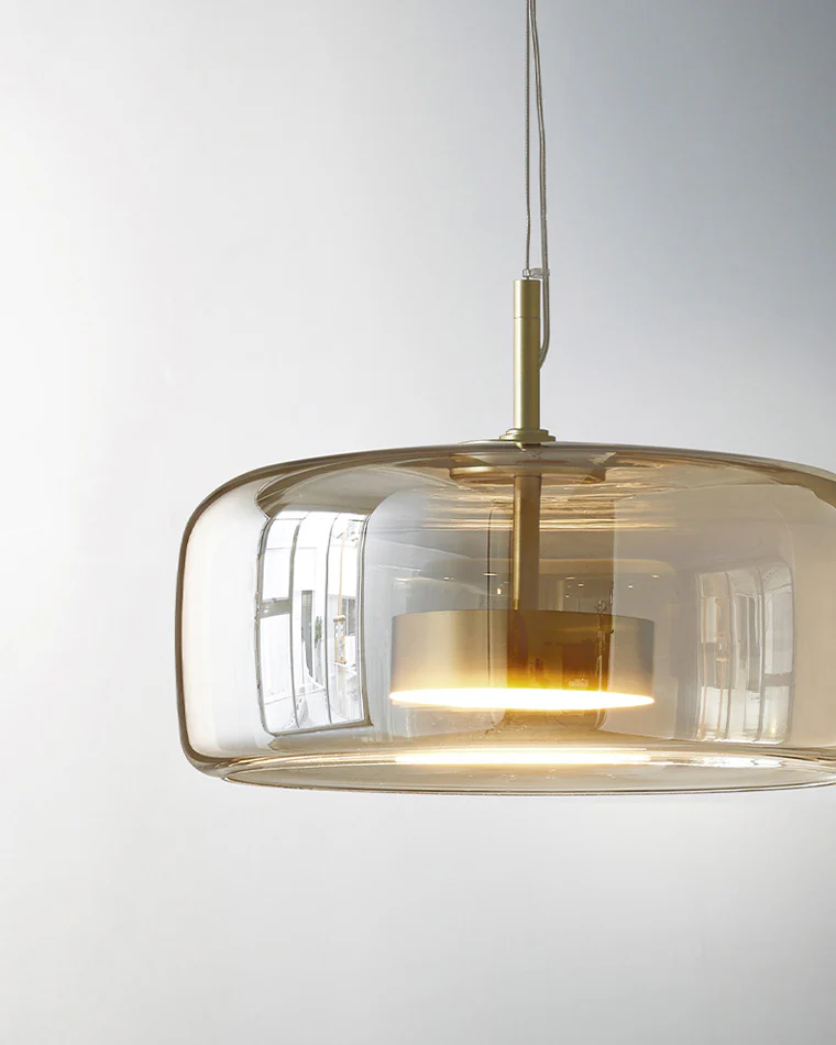 WOMO Drum Blown Glass Pendant Light-WM2145 - Image 32