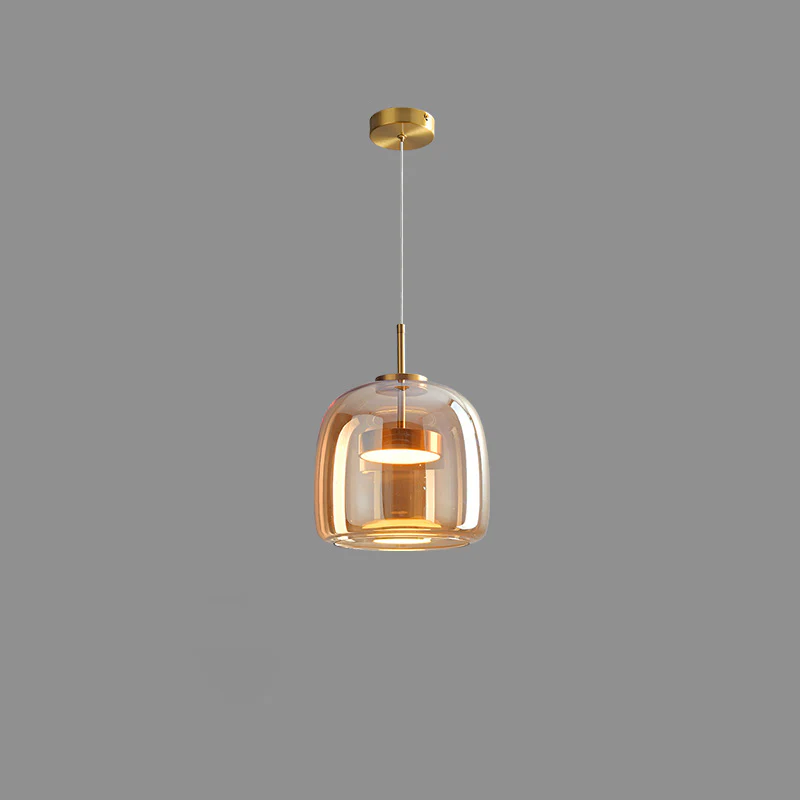 WOMO Drum Blown Glass Pendant Light-WM2145 - Image 35