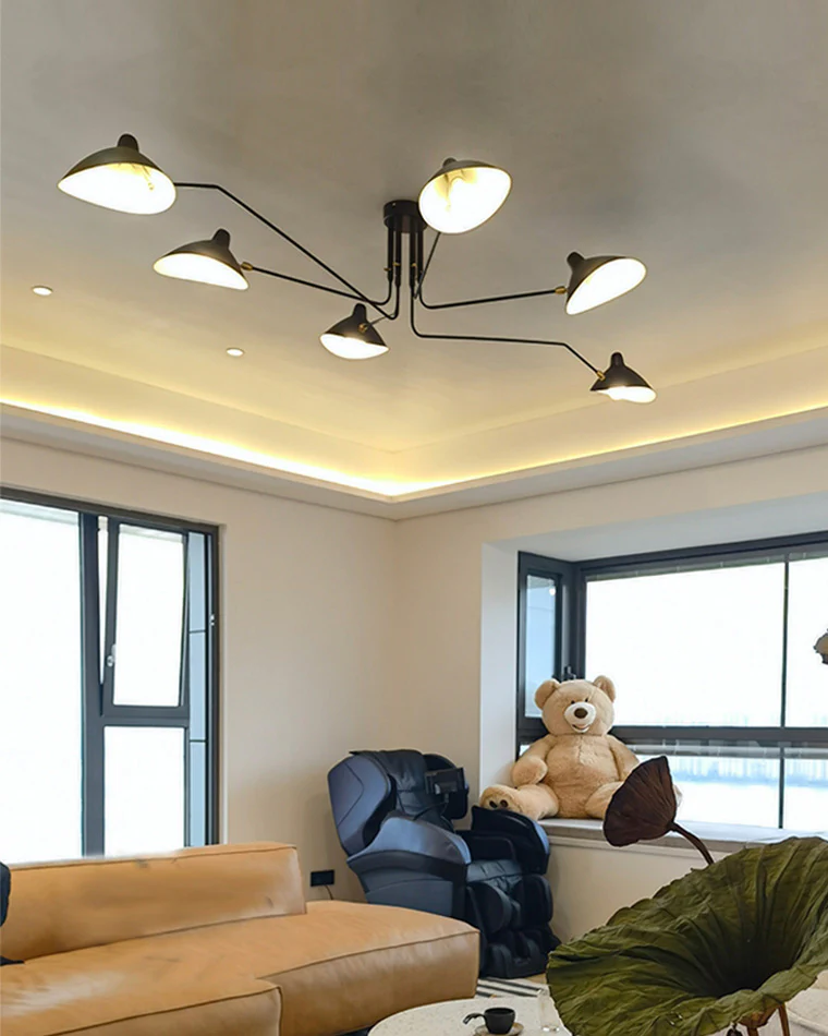 WOMO Arms Semi-Flush Mount Light-WM2057 - Image 10