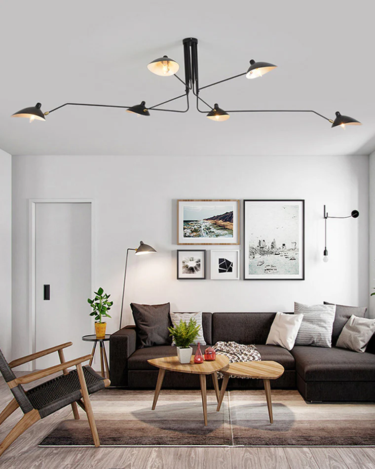 WOMO Arms Semi-Flush Mount Light-WM2057 - Image 2