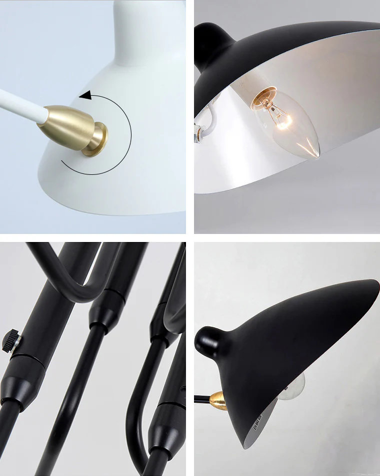 WOMO Arms Semi-Flush Mount Light-WM2057 - Image 27