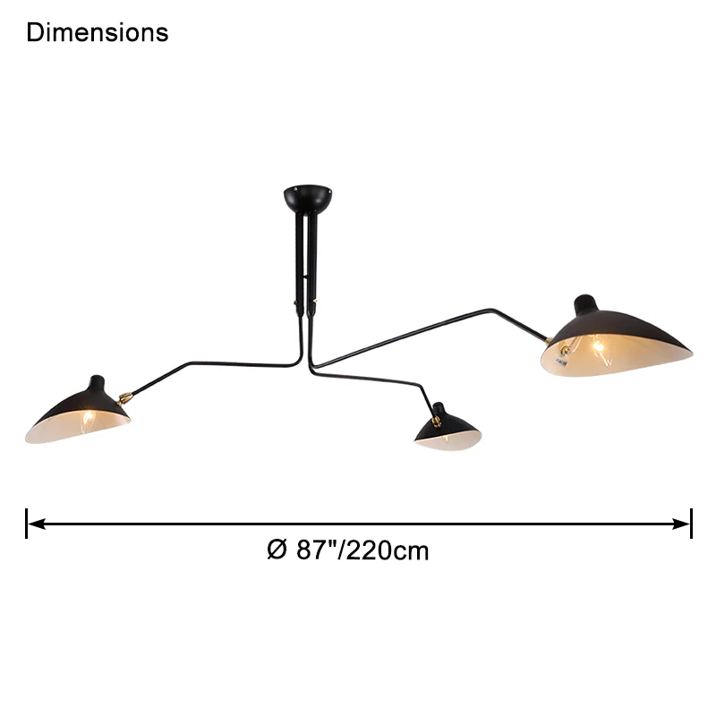 WOMO Arms Semi-Flush Mount Light-WM2057 - Image 38
