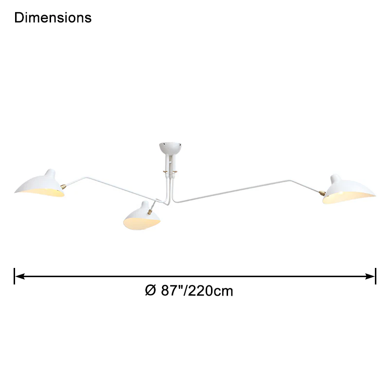 WOMO Arms Semi-Flush Mount Light-WM2057 - Image 49