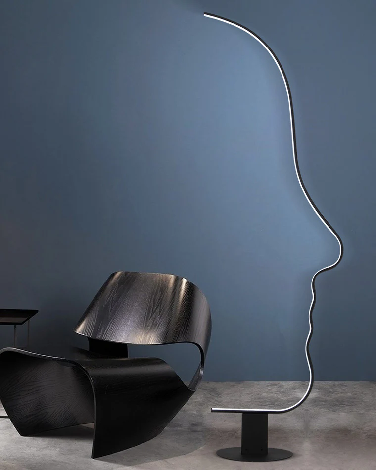 WOMO Facial Profile Sculptural Floor Lamp-WM7002 - Image 11
