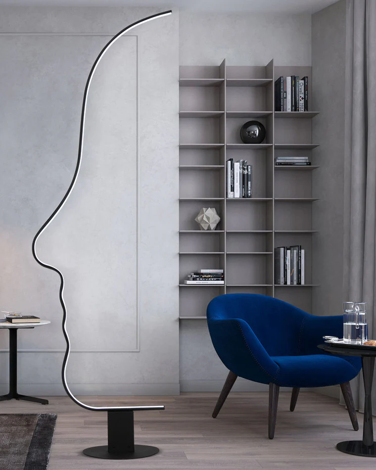 WOMO Facial Profile Sculptural Floor Lamp-WM7002 - Image 12