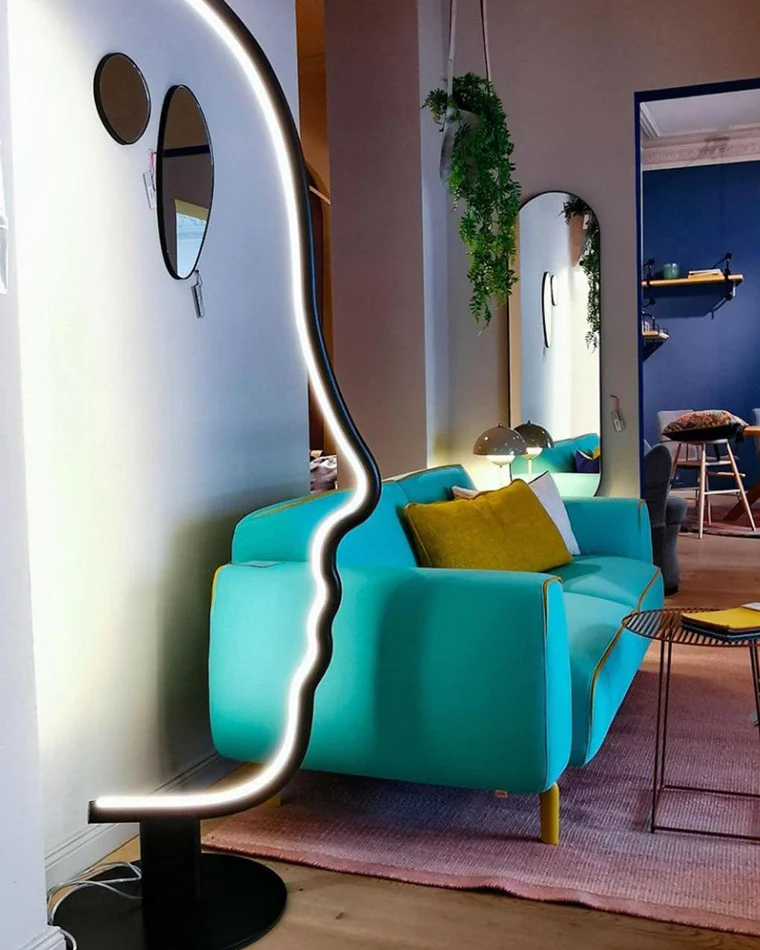WOMO Facial Profile Sculptural Floor Lamp-WM7002 - Image 20