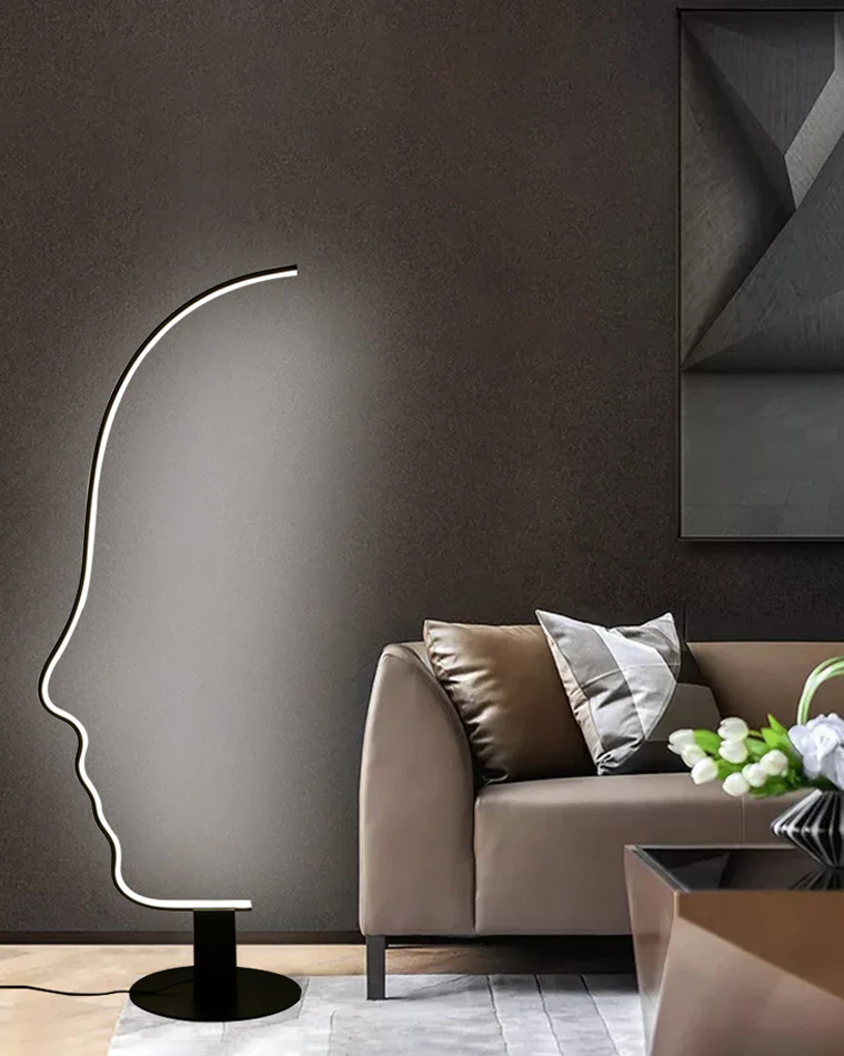 WOMO Facial Profile Sculptural Floor Lamp-WM7002 - Image 3