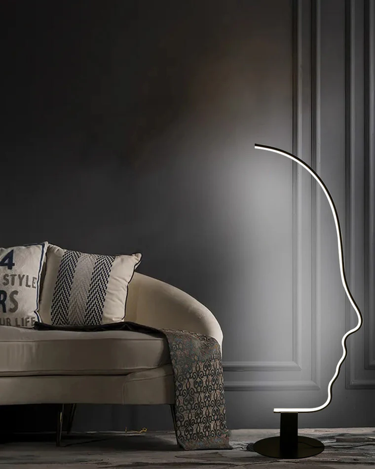 WOMO Facial Profile Sculptural Floor Lamp-WM7002 - Image 4