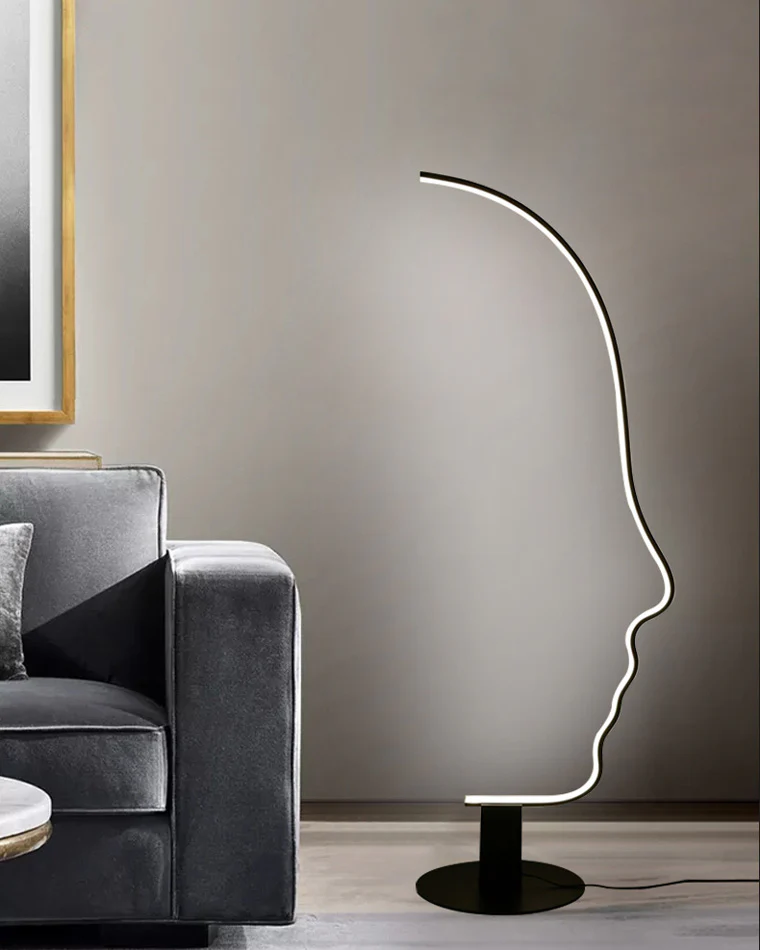 WOMO Facial Profile Sculptural Floor Lamp-WM7002 - Image 5