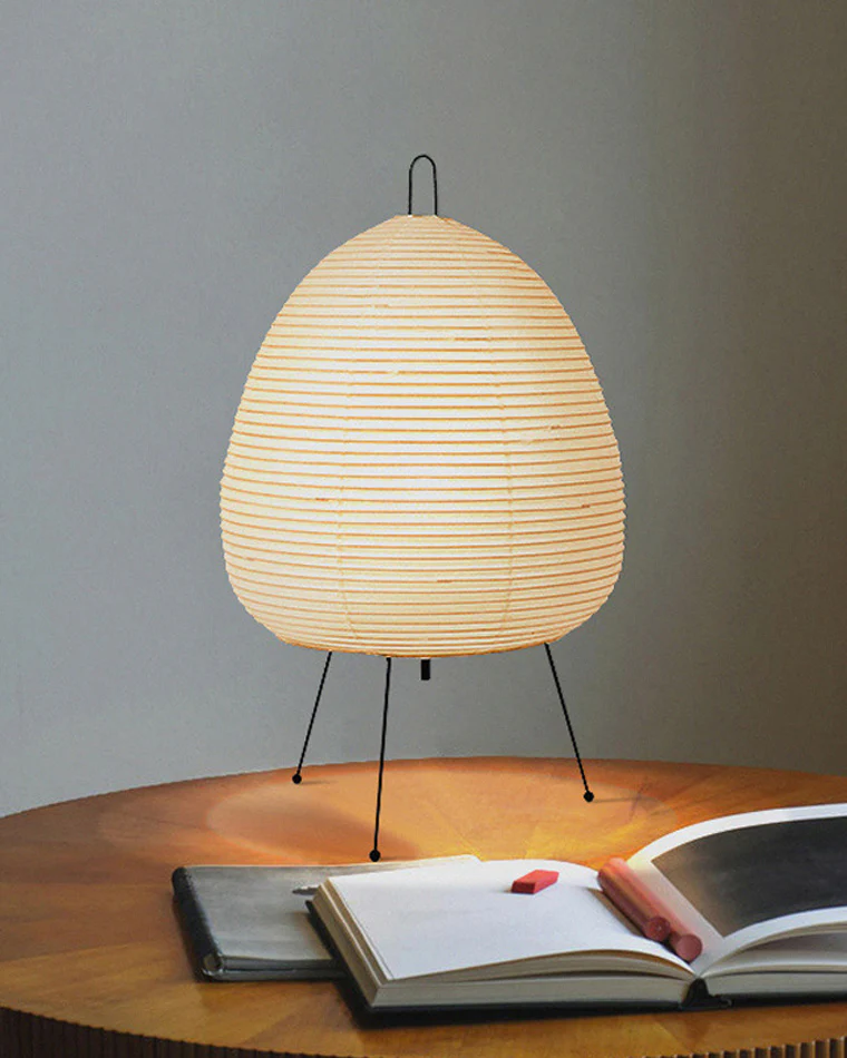 WOMO Japanese Tripod Paper Lantern Table Lamp-WM8023 - Image 11