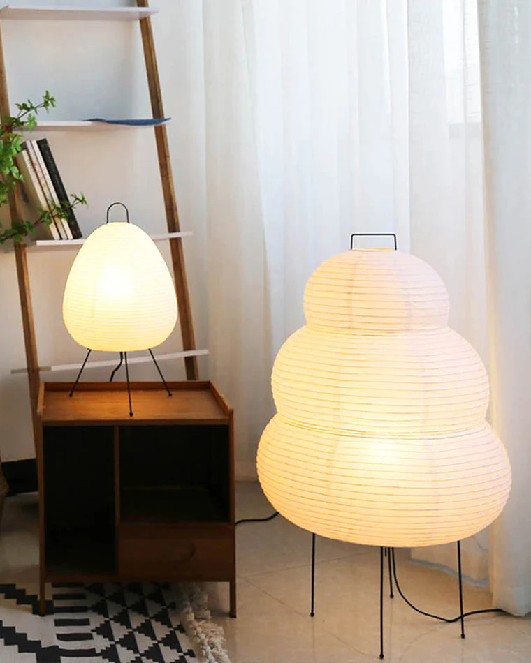 WOMO Japanese Tripod Paper Lantern Table Lamp-WM8023 - Image 15