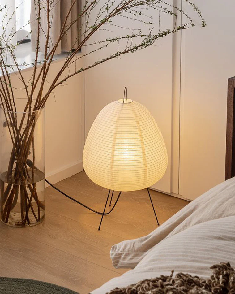 WOMO Japanese Tripod Paper Lantern Table Lamp-WM8023 - Image 16