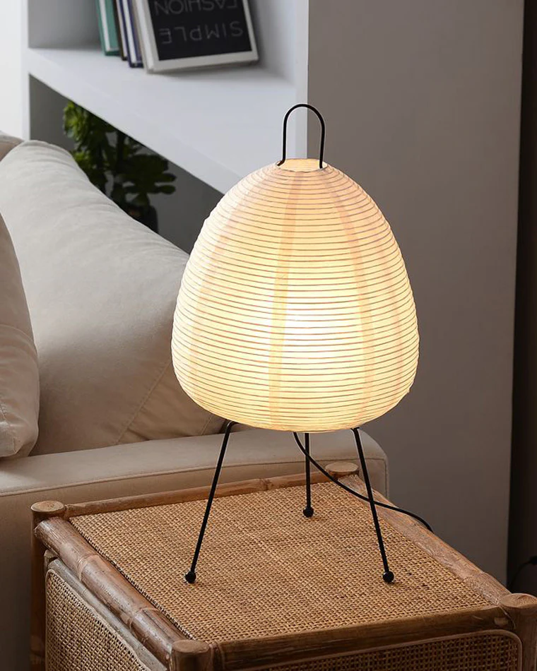 WOMO Japanese Tripod Paper Lantern Table Lamp-WM8023 - Image 17