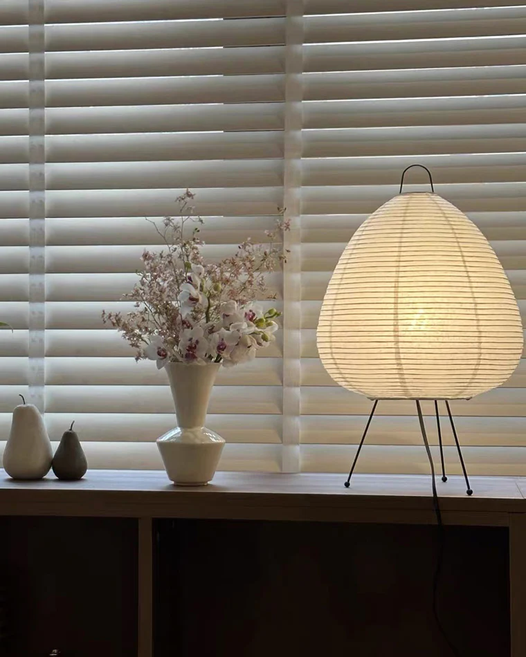 WOMO Japanese Tripod Paper Lantern Table Lamp-WM8023 - Image 18