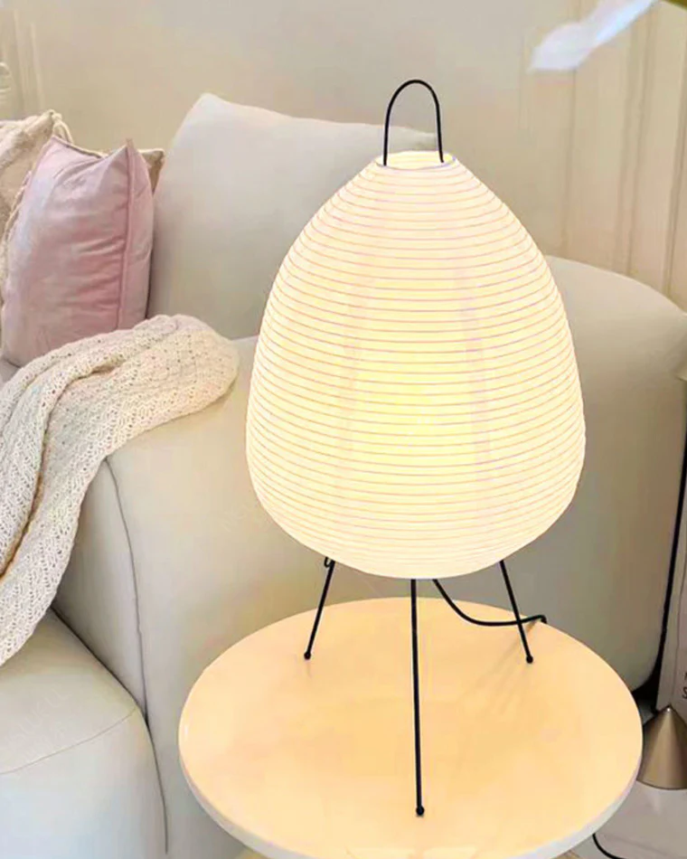 WOMO Japanese Tripod Paper Lantern Table Lamp-WM8023 - Image 20