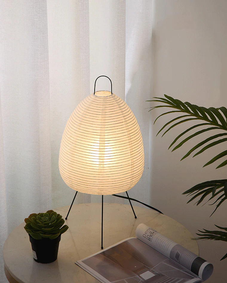 WOMO Japanese Tripod Paper Lantern Table Lamp-WM8023 - Image 21