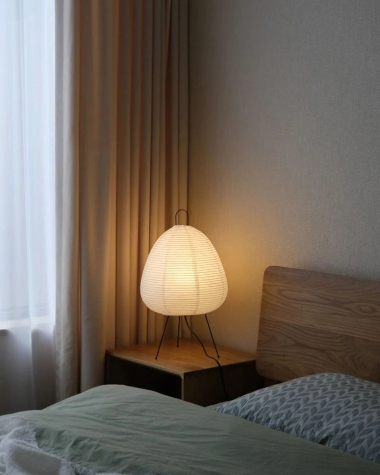 WOMO Japanese Tripod Paper Lantern Table Lamp-WM8023 - Image 25