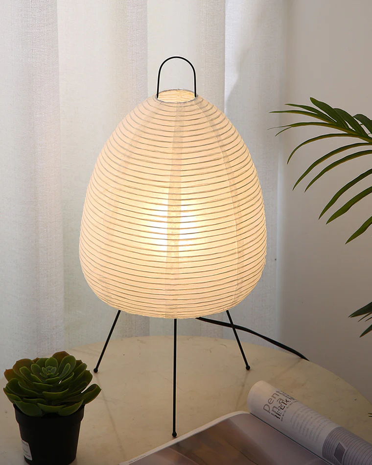 WOMO Japanese Tripod Paper Lantern Table Lamp-WM8023 - Image 27