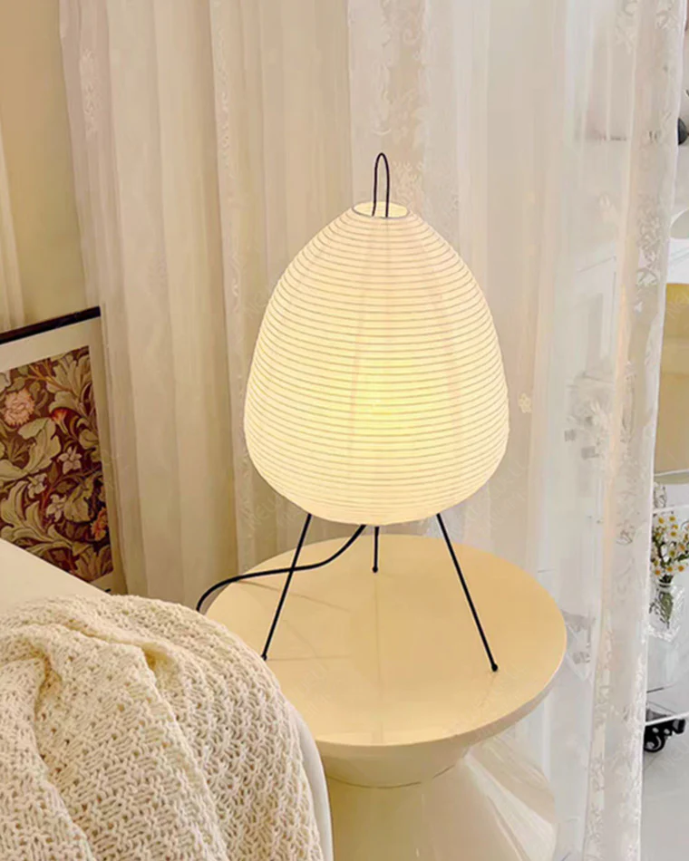 WOMO Japanese Tripod Paper Lantern Table Lamp-WM8023 - Image 3
