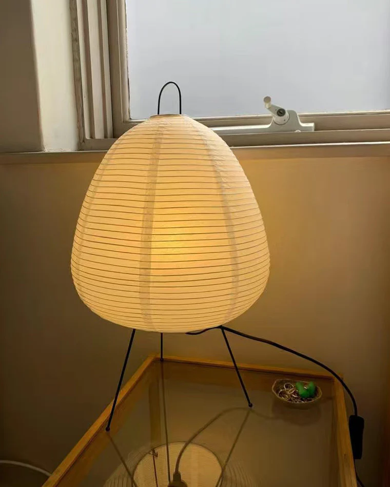 WOMO Japanese Tripod Paper Lantern Table Lamp-WM8023 - Image 4