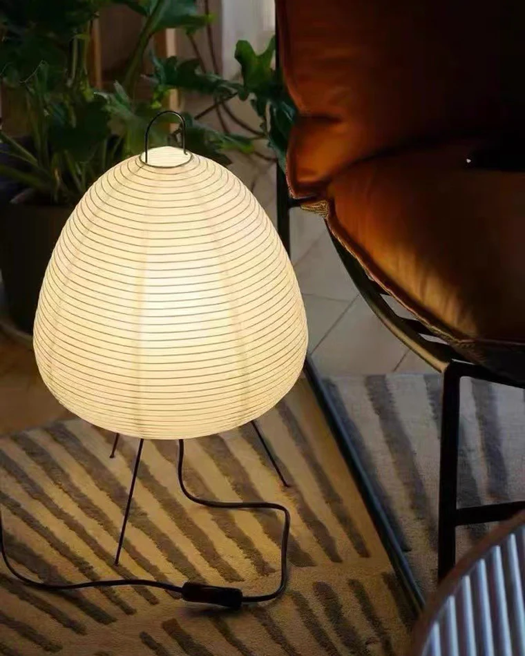 WOMO Japanese Tripod Paper Lantern Table Lamp-WM8023 - Image 6